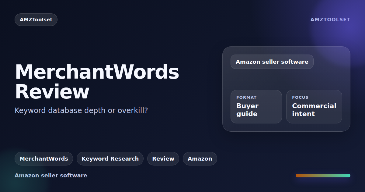MerchantWords review: specialist Amazon keyword research database